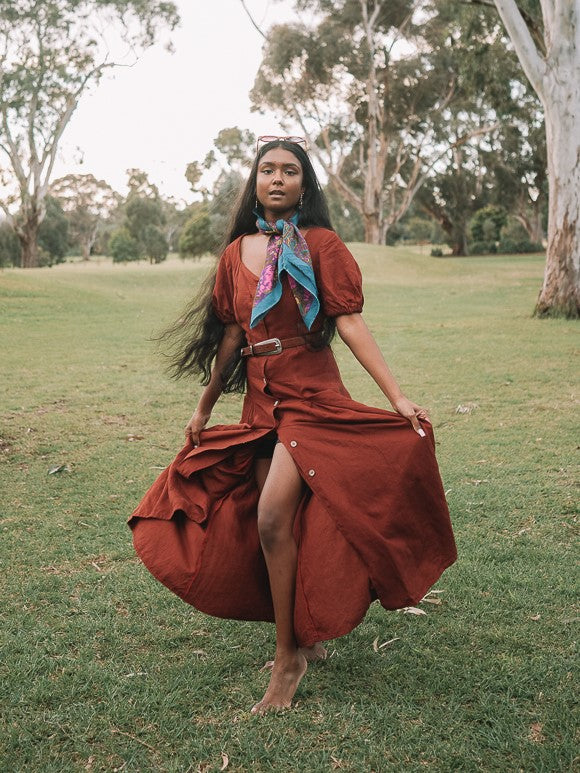 hemp dress sustainable australian fashion