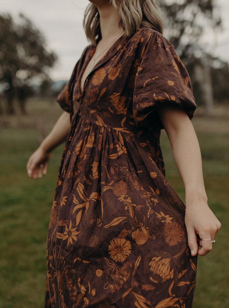 Earthy Hemp Dress comfy Summer dress made in Australia
